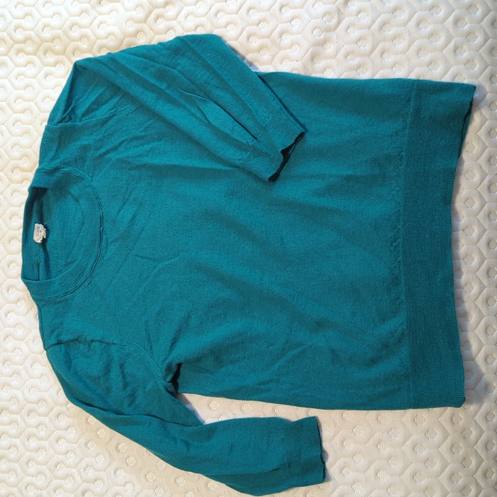 J Crew Merino Wool 3/4 Sleeve Sweater